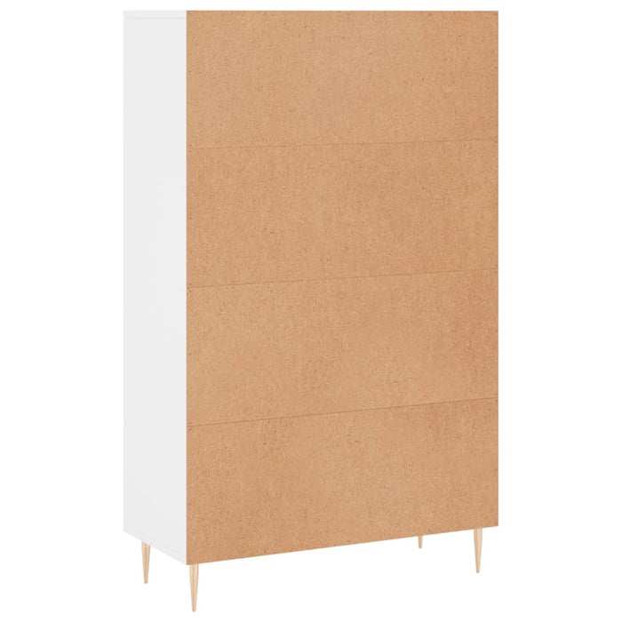 Credenza cassettiera mobile contenitore organizer cucina soggiorno salotto alto 695 x 31 x 115 cm legno ingegnerizzato bianco 02_0032503