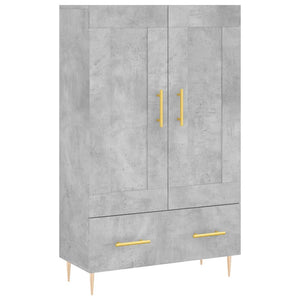 Credenza cassettiera mobile contenitore organizer cucina soggiorno salotto alto 695 x 31 x 115 cm legno ingegnerizzato grigio 02_0034466
