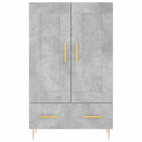 Credenza cassettiera mobile contenitore organizer cucina soggiorno salotto alto 695 x 31 x 115 cm legno ingegnerizzato grigio 02_0034466