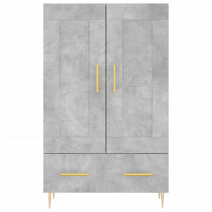 Credenza cassettiera mobile contenitore organizer cucina soggiorno salotto alto 695 x 31 x 115 cm legno ingegnerizzato grigio 02_0034466