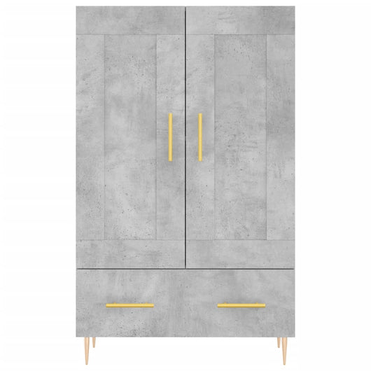 Credenza cassettiera mobile contenitore organizer cucina soggiorno salotto alto 695 x 31 x 115 cm legno ingegnerizzato grigio 02_0034466