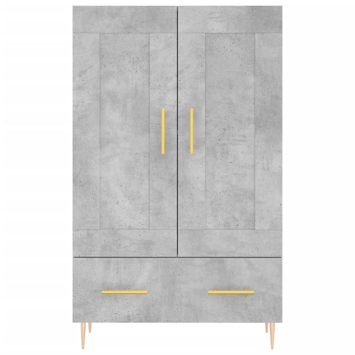 Credenza cassettiera mobile contenitore organizer cucina soggiorno salotto alto 695 x 31 x 115 cm legno ingegnerizzato grigio 02_0034466