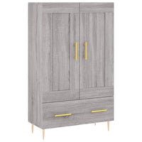 vidaXL Credenza Grigio Sonoma 69,5x31x115 cm in Legno Multistrato