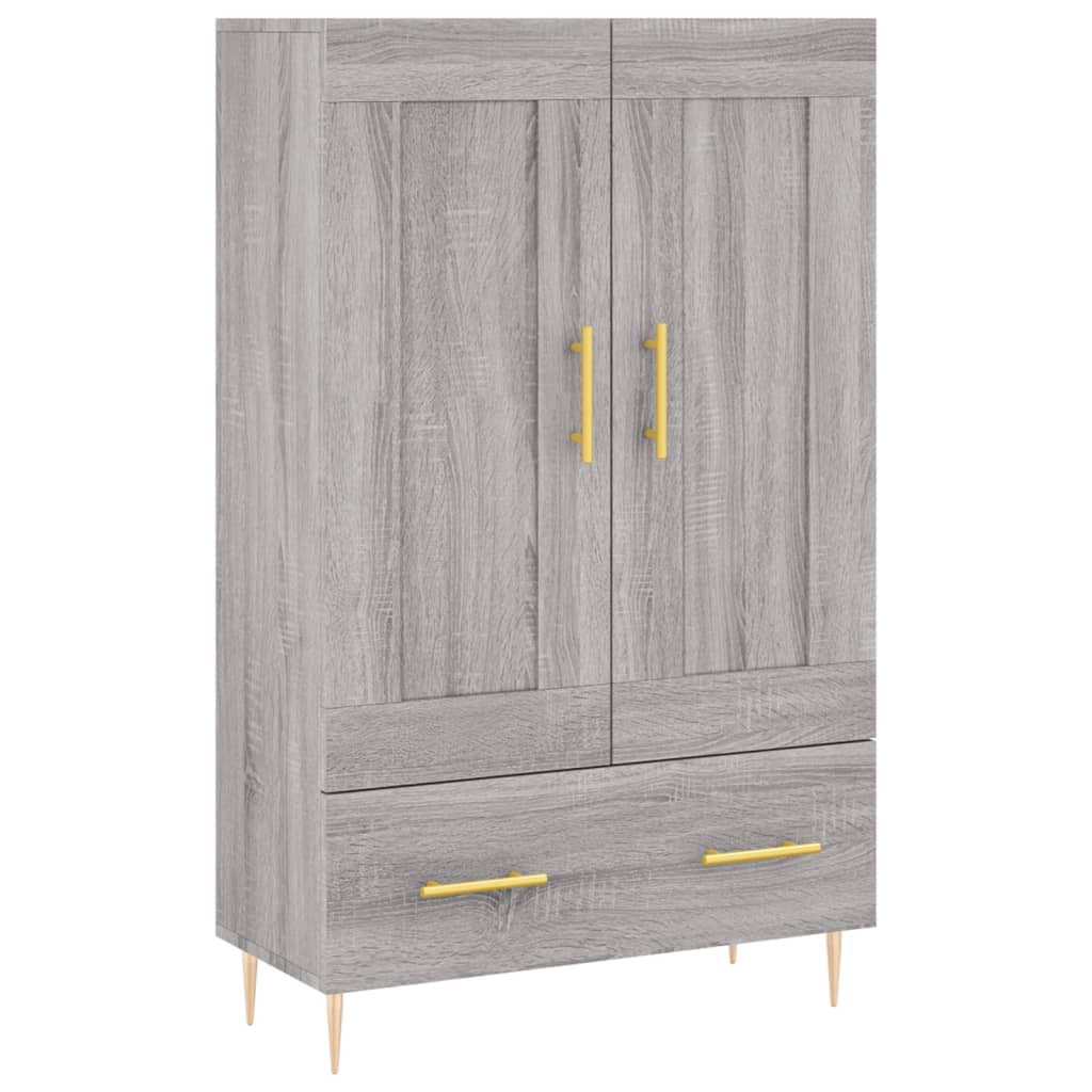 Credenza Grigio Sonoma 69,5x31x115 cm in Legno Multistrato 830314