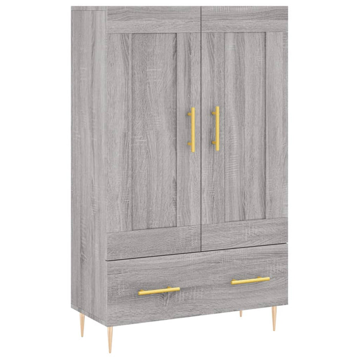Credenza Grigio Sonoma 69,5x31x115 cm in Legno Multistrato 830314
