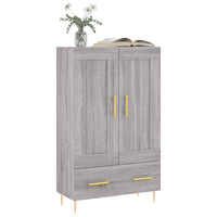 Credenza Grigio Sonoma 69,5x31x115 cm in Legno Multistrato 830314