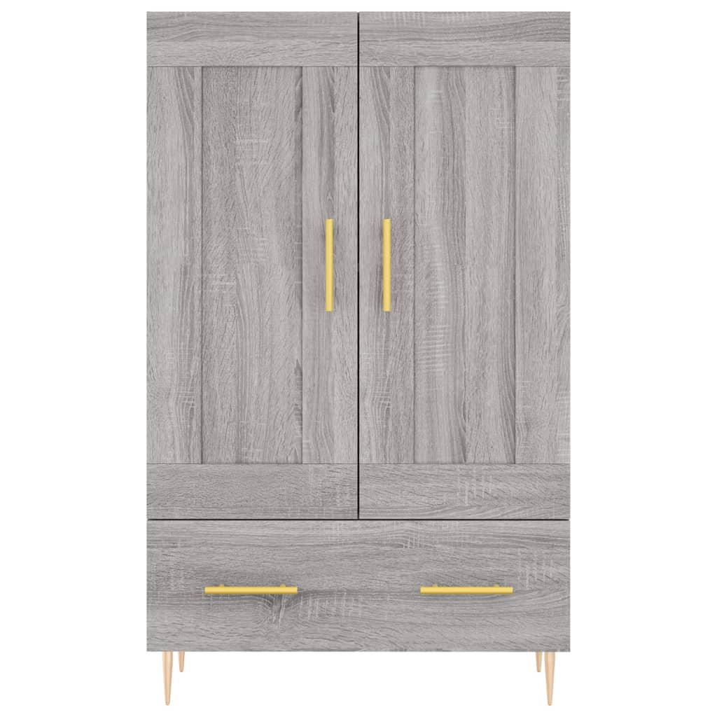 vidaXL Credenza Grigio Sonoma 69,5x31x115 cm in Legno Multistrato