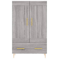 Credenza Grigio Sonoma 69,5x31x115 cm in Legno Multistrato 830314