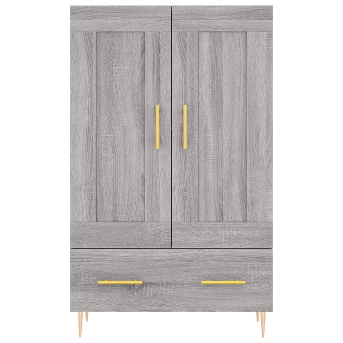 Credenza Grigio Sonoma 69,5x31x115 cm in Legno Multistrato 830314