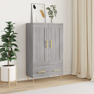 vidaXL Credenza Grigio Sonoma 69,5x31x115 cm in Legno Multistrato