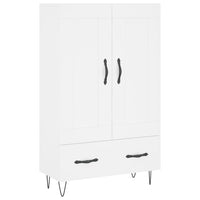 Credenza cassettiera mobile contenitore organizer cucina soggiorno salotto alto 695 x 31 x 115 cm legno ingegnerizzato bianco 02_0032510