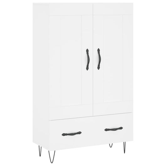 Credenza cassettiera mobile contenitore organizer cucina soggiorno salotto alto 695 x 31 x 115 cm legno ingegnerizzato bianco 02_0032510