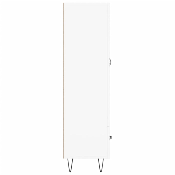 Credenza cassettiera mobile contenitore organizer cucina soggiorno salotto alto 695 x 31 x 115 cm legno ingegnerizzato bianco 02_0032510