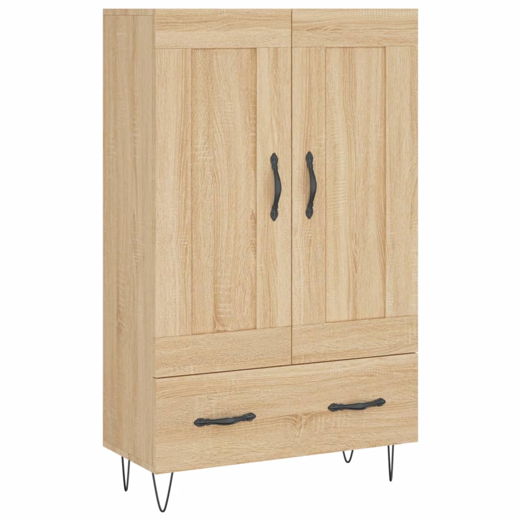 Credenza cassettiera mobile contenitore organizer cucina soggiorno salotto alto sonoma 695 x 31 x 115 cm legno ingegnerizzato marrone 02_0034089