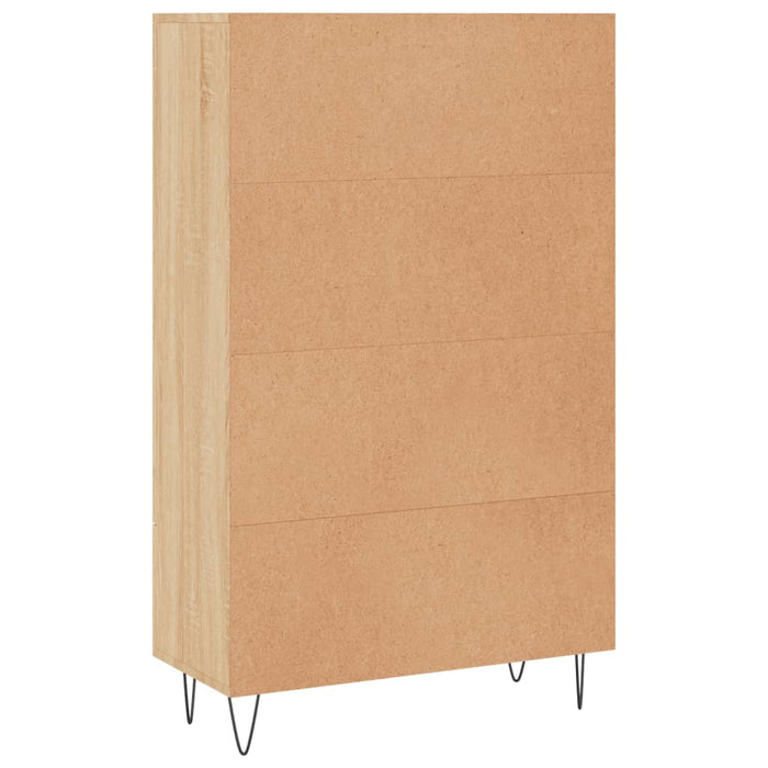 Credenza cassettiera mobile contenitore organizer cucina soggiorno salotto alto sonoma 695 x 31 x 115 cm legno ingegnerizzato marrone 02_0034089