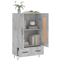 Credenza Grigio Cemento 69,5x31x115 cm in Legno Multistrato 830320