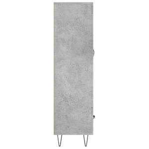 Credenza Grigio Cemento 69,5x31x115 cm in Legno Multistrato 830320