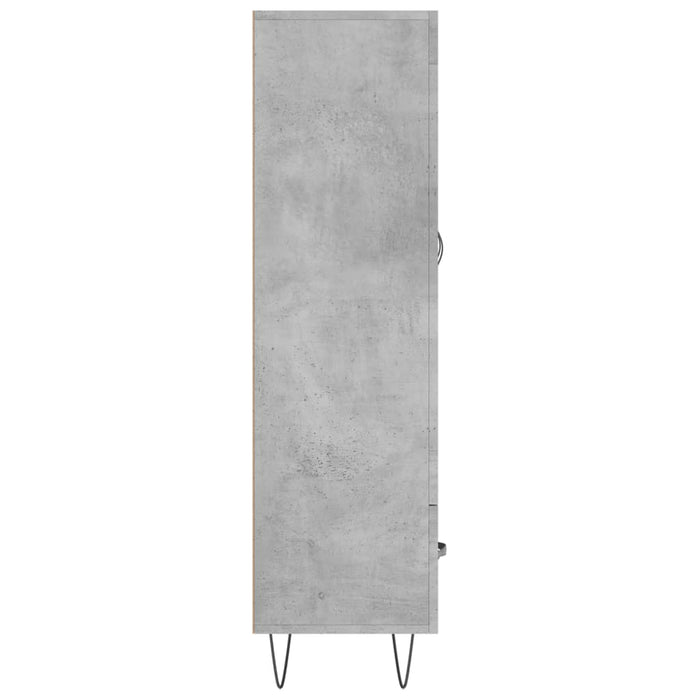 Credenza Grigio Cemento 69,5x31x115 cm in Legno Multistrato 830320