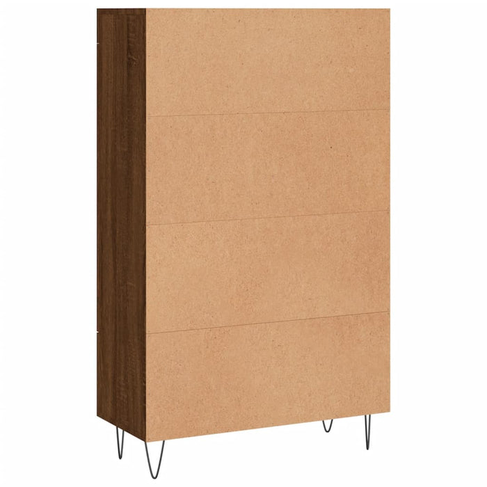 Credenza Rovere Marrone 69,5x31x115 cm in Legno Multistrato 830323