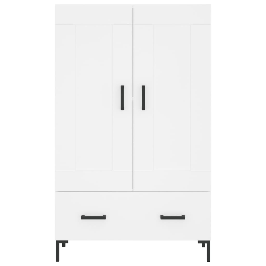 Credenza Bianca 69,5x31x115 cm in Legno Multistrato 830324