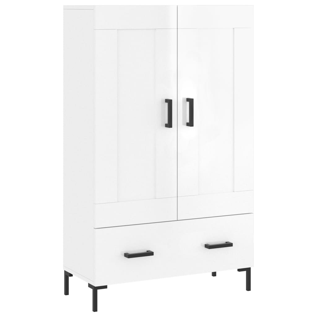 Credenza Bianco Lucido 69,5x31x115 cm in Legno Multistratocod mxl 127900