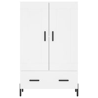 Credenza-Buffet-Armadio da cucina Bianca 69,5x31x115 cm in Legno Multistrato 385643