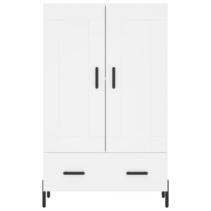 Credenza-Buffet-Armadio da cucina Bianca 69,5x31x115 cm in Legno Multistrato 385643
