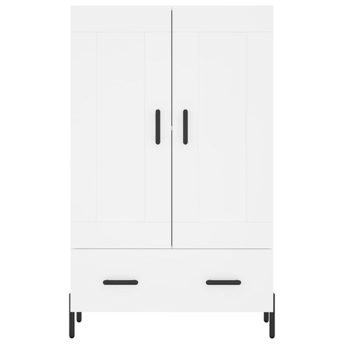 Credenza-Buffet-Armadio da cucina Bianca 69,5x31x115 cm in Legno Multistrato 385643