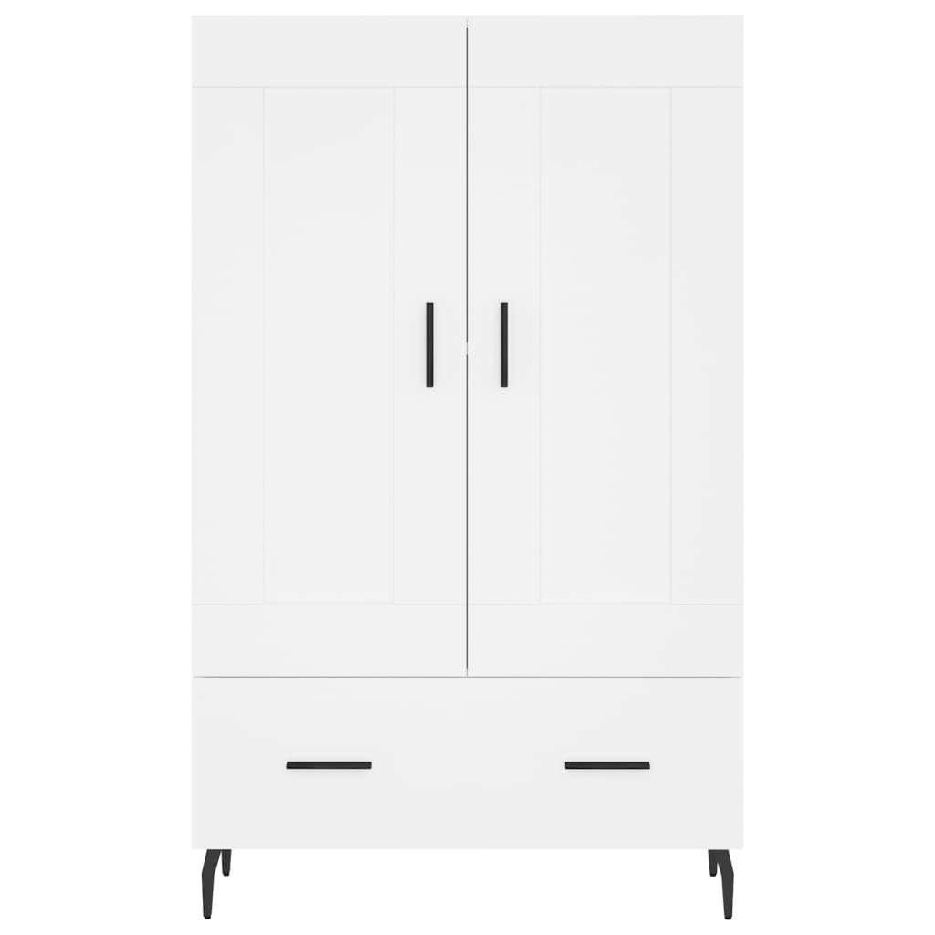 Credenza Bianca 69,5x31x115 cm in Legno Multistrato 830340