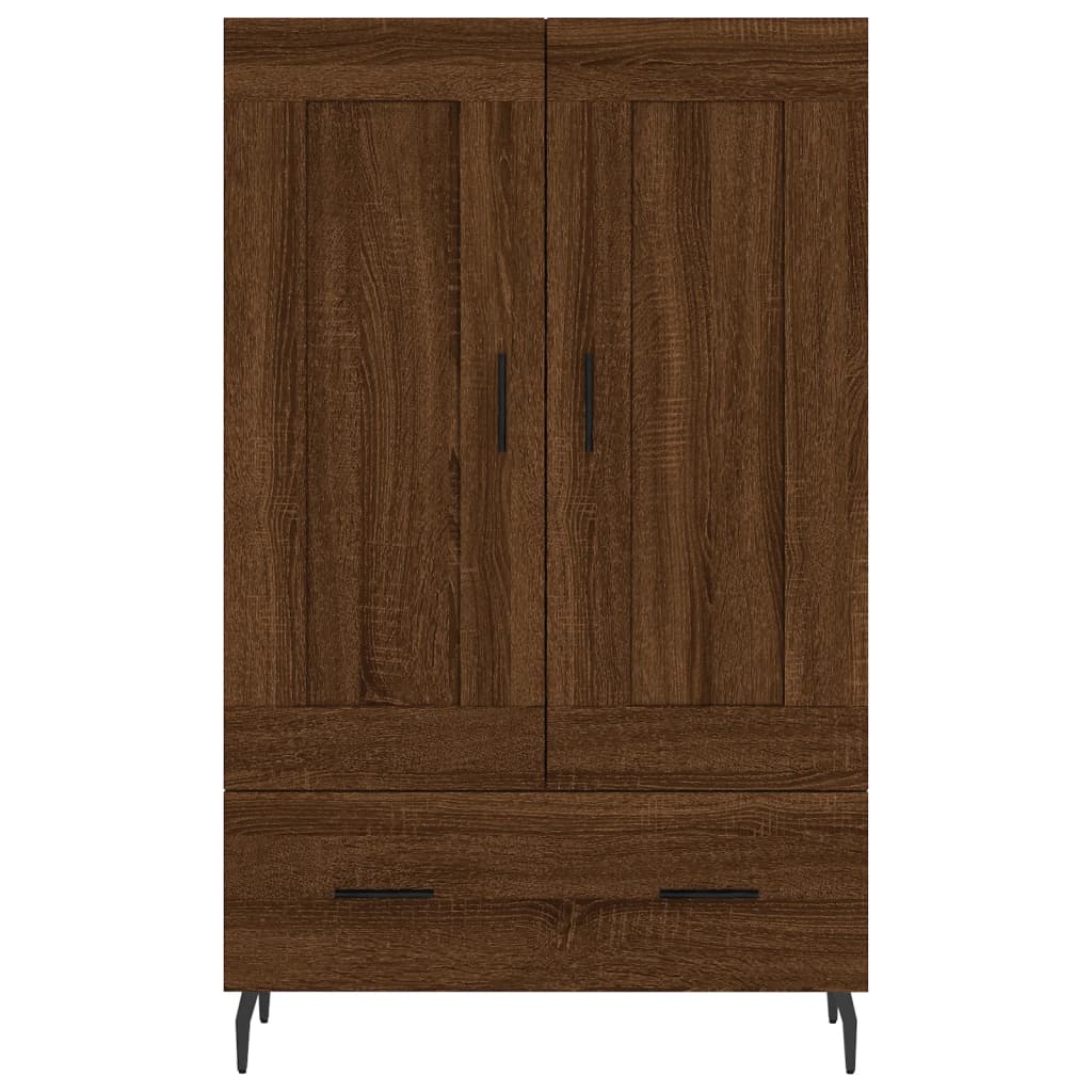 Credenza Rovere Marrone 69,5x31x115 cm in Legno Multistrato 830347