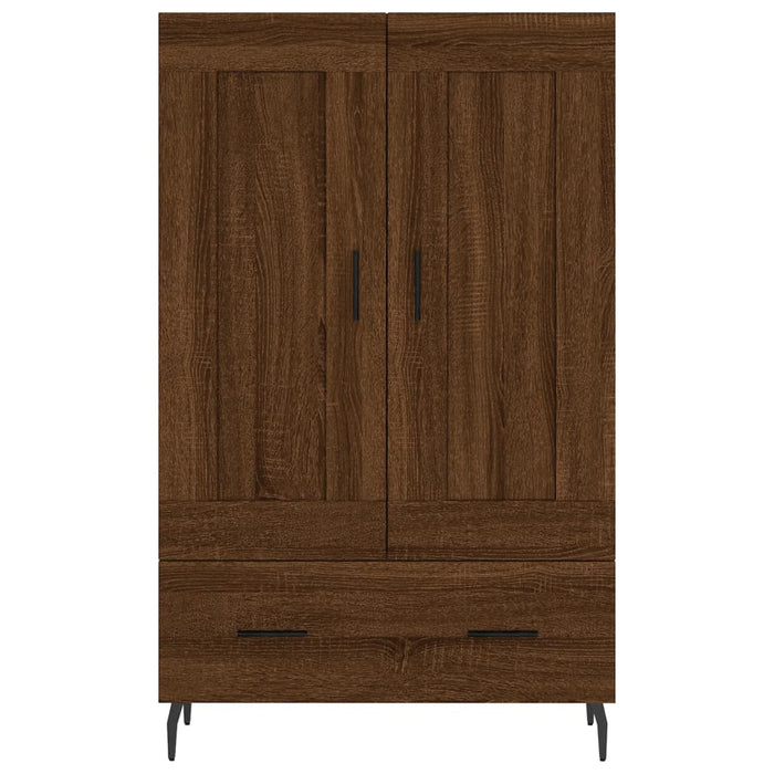 Credenza Rovere Marrone 69,5x31x115 cm in Legno Multistrato 830347