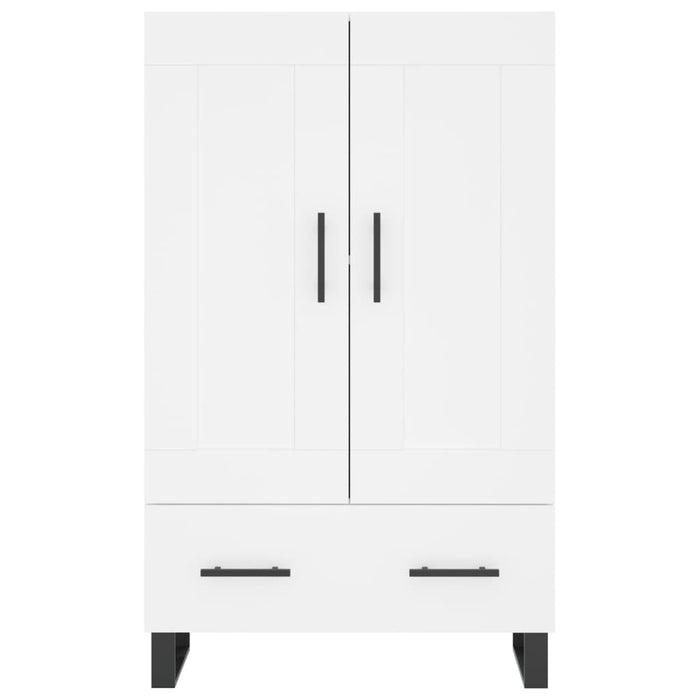 Credenza-Buffet-Armadio da cucina Bianca 69,5x31x115 cm in Legno Multistrato 338935