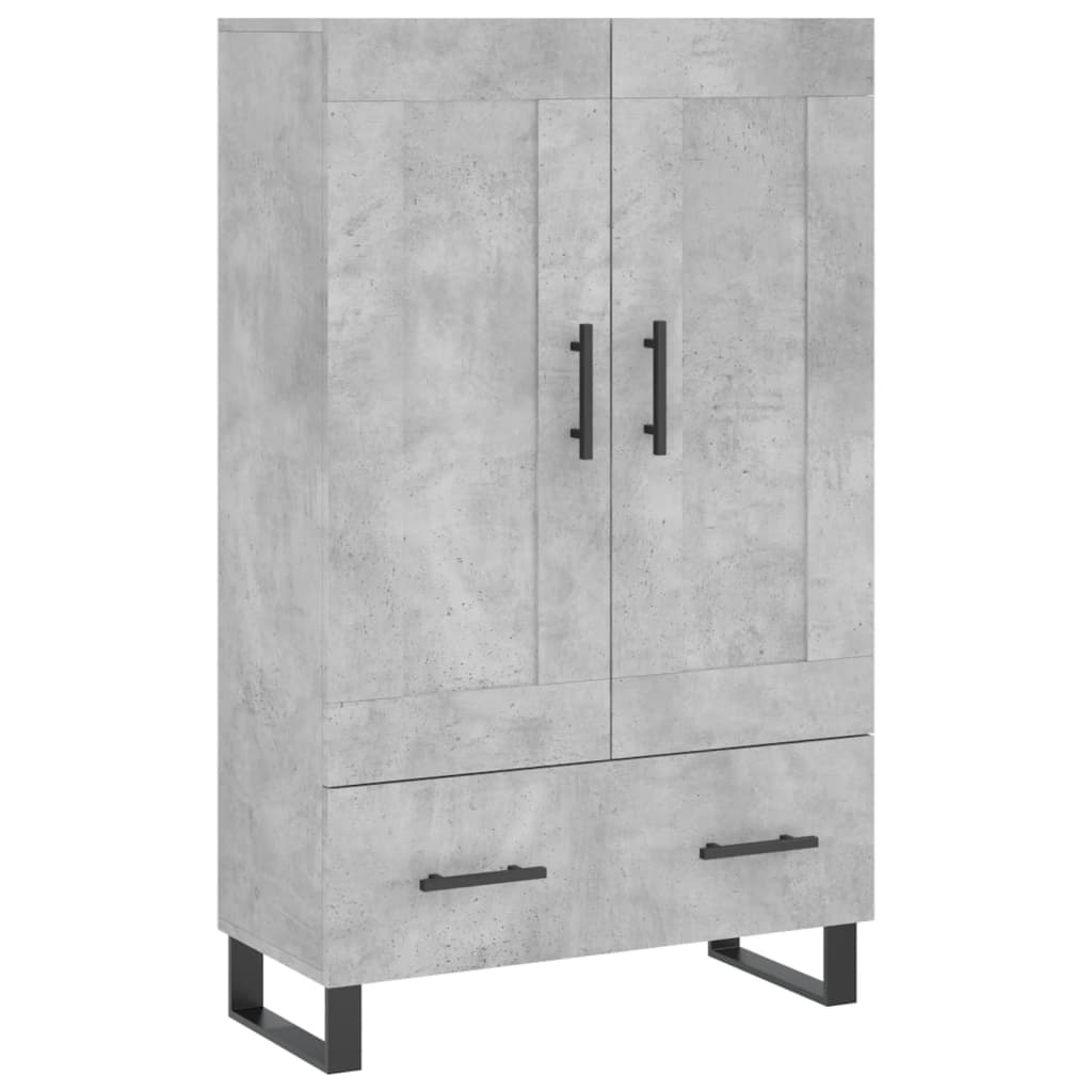 Credenza cassettiera mobile contenitore organizer cucina soggiorno salotto alto 695 x 31 x 115 cm legno ingegnerizzato grigio 02_0034467