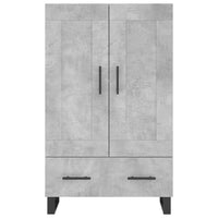 Credenza cassettiera mobile contenitore organizer cucina soggiorno salotto alto 695 x 31 x 115 cm legno ingegnerizzato grigio 02_0034467