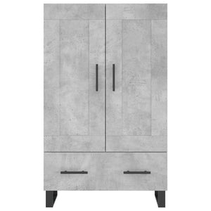 Credenza cassettiera mobile contenitore organizer cucina soggiorno salotto alto 695 x 31 x 115 cm legno ingegnerizzato grigio 02_0034467