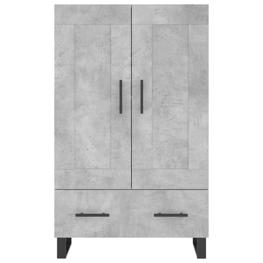 Credenza cassettiera mobile contenitore organizer cucina soggiorno salotto alto 695 x 31 x 115 cm legno ingegnerizzato grigio 02_0034467