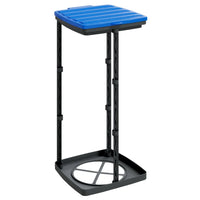 Porta Sacchi Spazzatura 2 pz Nero e Blu 60 L in PP 154979