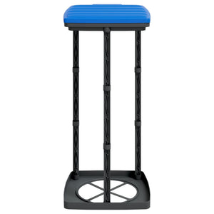Porta Sacchi Spazzatura 2 pz Nero e Blu 60 L in PP 154979