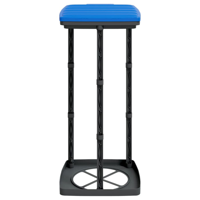Porta Sacchi Spazzatura 2 pz Nero e Blu 60 L in PP 154979