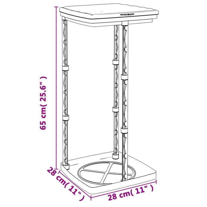 Porta Sacchi Spazzatura 2 pz Nero e Blu 60 L in PP 154979