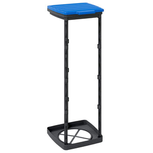 Porta Sacchi Spazzatura 2 pz Nero e Blu 120 L in PP 154980