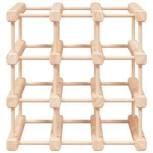 Portabottiglie Vino 12 Bottiglie 36x23x36cm Legno Massello Pino 353750