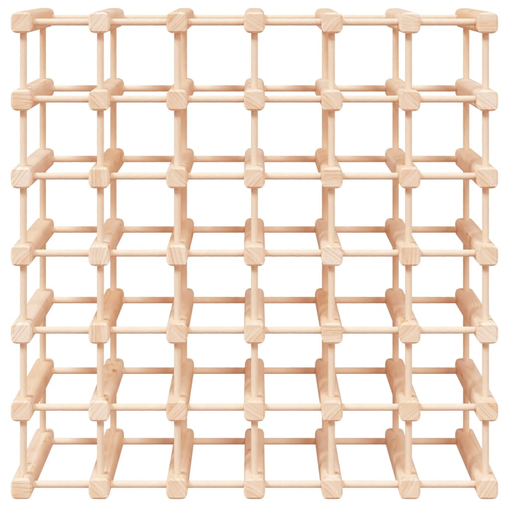 Portabottiglie Vino 42 Bottiglie 68,5x23x68,5 cm Massello Pino 353752