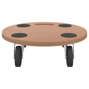 Pedane 2 pz Rotonde in Legno Multistrato 154887