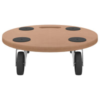 Pedane 2 pz Rotonde in Legno Multistrato