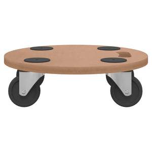 Pedane 2 pz Rotonde in Legno Multistrato 154887