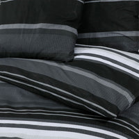 Set Copripiumino Nero e Bianco 240x220 cm in Cotone 136494