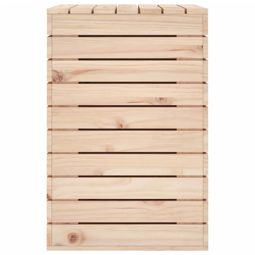 Cesto per Bucato 88,5x44x66 cm Legno Massello Pino 832319