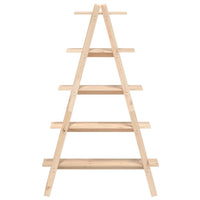 Scaffale 5 Ripiani a Forma di A 110x40x180,5 cm Massello Pino 832331