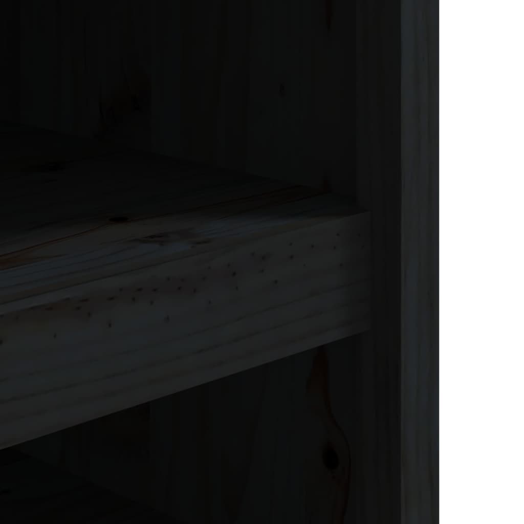 Mobile da Cucina da Esterno-Armadio da cucina Nero 106x55x64 cm Legno Massello di Pino